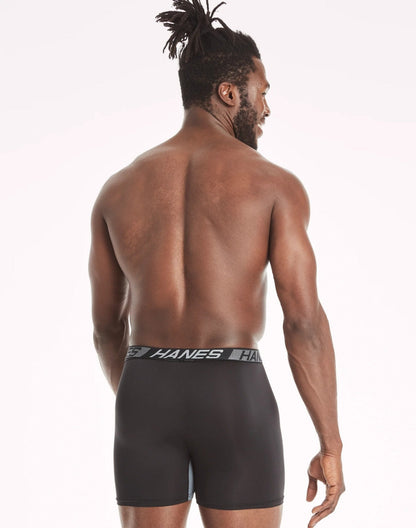 Hanes X - Temp Total Support Pouch Men's Boxer Briefs, Anti - Chafing Underwear, 2XL 3 - Pack - ECO